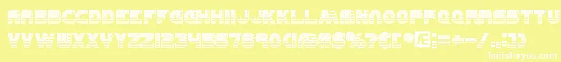 UnitedBrk Font – White Fonts on Yellow Background