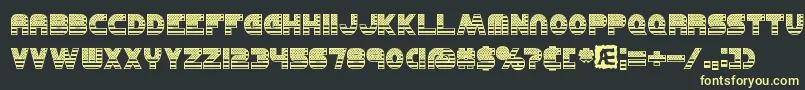 UnitedBrk Font – Yellow Fonts on Black Background