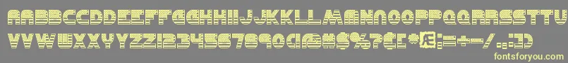 UnitedBrk Font – Yellow Fonts on Gray Background