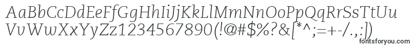 PmnCaeciliaLt46LightItalic Font – Fonts for Microsoft PowerPoint