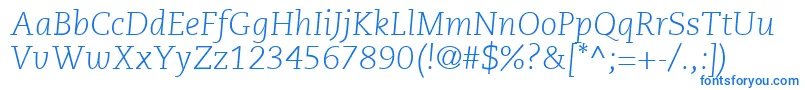 PmnCaeciliaLt46LightItalic Font – Blue Fonts