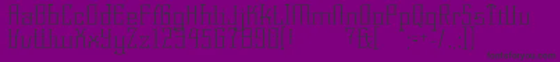 KorneuburgLight-Schriftart – Schwarze Schriften auf violettem Hintergrund