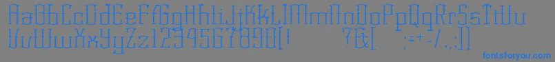 KorneuburgLight Font – Blue Fonts on Gray Background