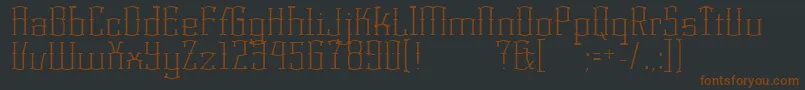 KorneuburgLight Font – Brown Fonts on Black Background