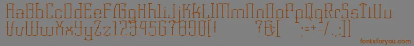 KorneuburgLight Font – Brown Fonts on Gray Background