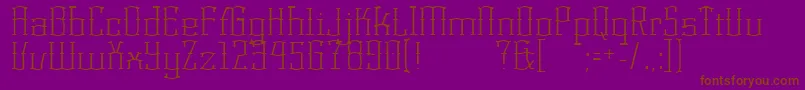 KorneuburgLight Font – Brown Fonts on Purple Background