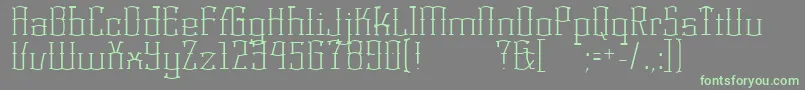 KorneuburgLight Font – Green Fonts on Gray Background