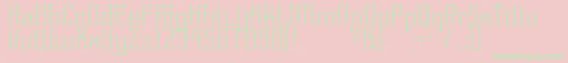 KorneuburgLight Font – Green Fonts on Pink Background