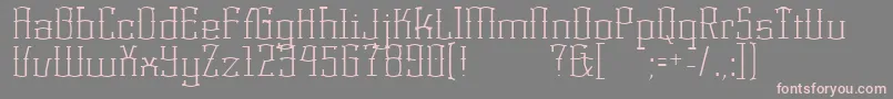 KorneuburgLight Font – Pink Fonts on Gray Background