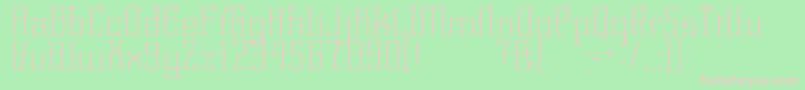 KorneuburgLight Font – Pink Fonts on Green Background
