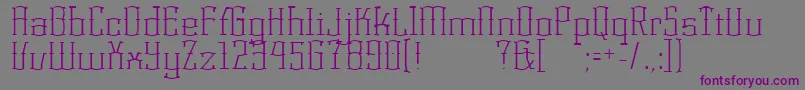 KorneuburgLight Font – Purple Fonts on Gray Background