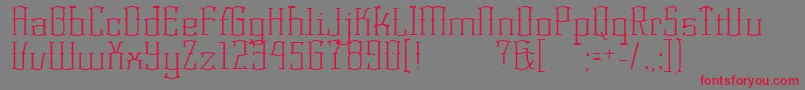 KorneuburgLight Font – Red Fonts on Gray Background