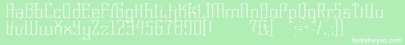 KorneuburgLight Font – White Fonts on Green Background