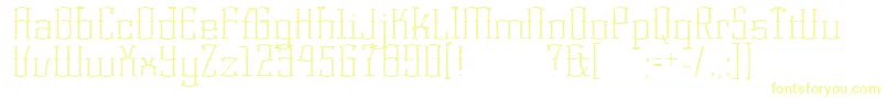 KorneuburgLight Font – Yellow Fonts on White Background