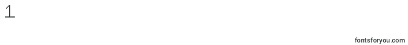 FsEllipsis-Schriftart – Schriften für die Ziffer 1