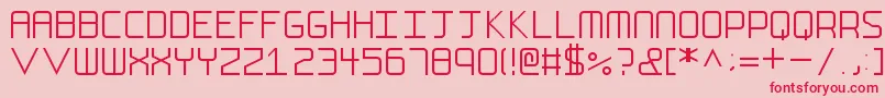 Шрифт FsEllipsis – красные шрифты на розовом фоне