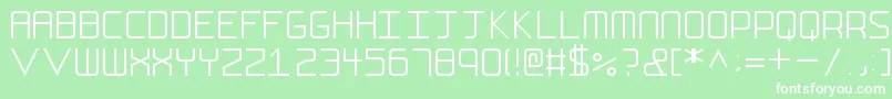 FsEllipsis Font – White Fonts on Green Background