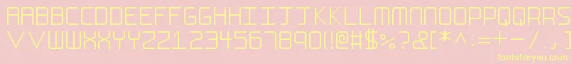 FsEllipsis Font – Yellow Fonts on Pink Background