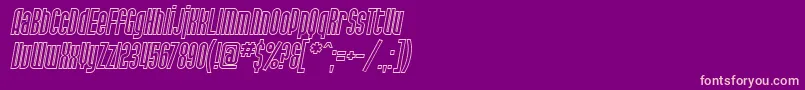 fuente SfPortMckenzieOutlineItalic – Fuentes Rosadas Sobre Fondo Morado