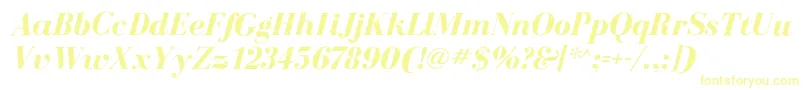 BodoniflfBolditalic Font – Yellow Fonts