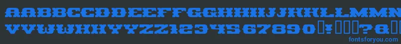 Pirag Font – Blue Fonts on Black Background