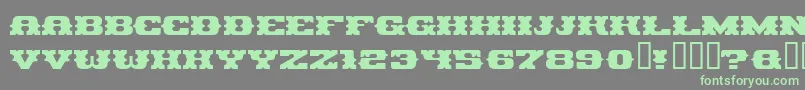 Pirag Font – Green Fonts on Gray Background