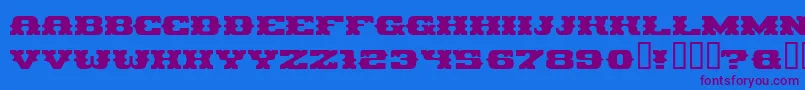 Pirag Font – Purple Fonts on Blue Background