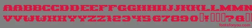 Pirag Font – Red Fonts on Gray Background