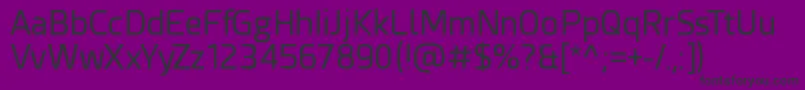 Шрифт Esphimere – чёрные шрифты на фиолетовом фоне