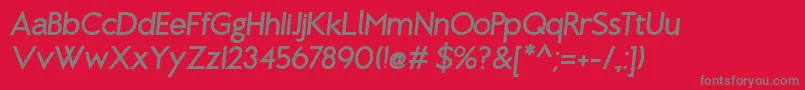 BrixtonBoldOblique Font – Gray Fonts on Red Background
