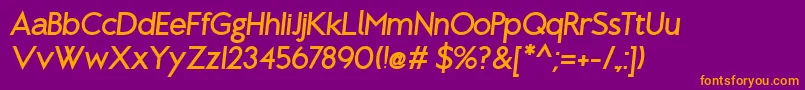 En savoir plus sur la police BrixtonBoldOblique Police BrixtonBoldOblique – polices orange sur fond violet