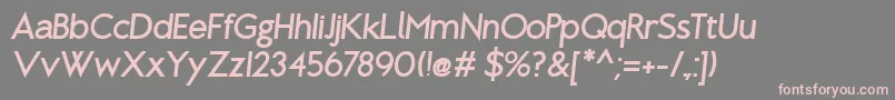 BrixtonBoldOblique Font – Pink Fonts on Gray Background
