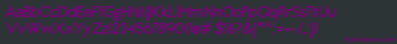 BrixtonBoldOblique Font – Purple Fonts on Black Background