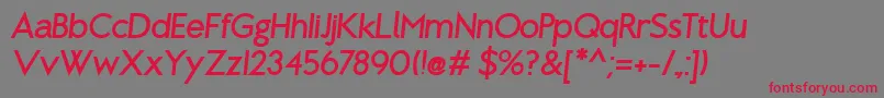 BrixtonBoldOblique Font – Red Fonts on Gray Background