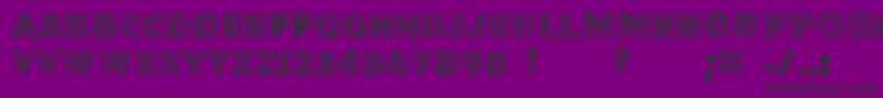 Cake Frosting Decorative Font – Black Fonts on Purple Background