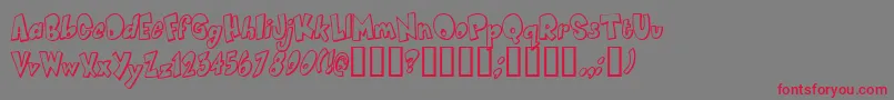 Smarc Font – Red Fonts on Gray Background
