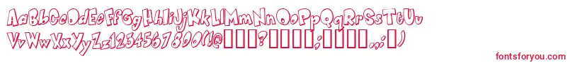 Smarc Font – Red Fonts on White Background
