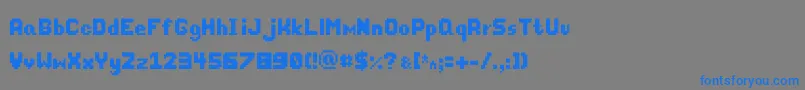 Подробнее о шрифте Thixel Шрифт Thixel – синие шрифты на сером фоне