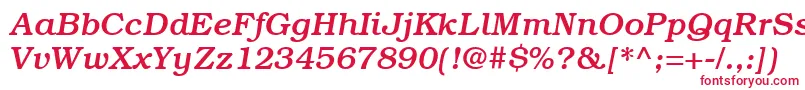 フォントItcBookmanLtMediumItalic – 赤い文字