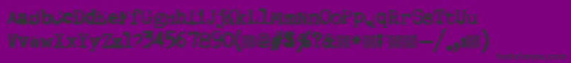 fuente Quiettyper – Fuentes Negras Sobre Fondo Morado