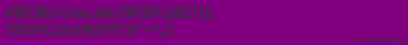 Шрифт HomemadeRobotCondensed – чёрные шрифты на фиолетовом фоне