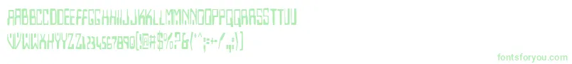 Fonte HomemadeRobotCondensed – fontes verdes em um fundo branco