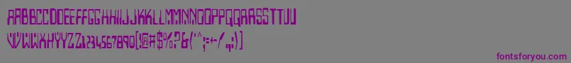 HomemadeRobotCondensed Font – Purple Fonts on Gray Background