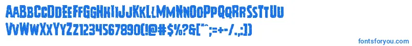 Vicioushunger Font – Blue Fonts on White Background