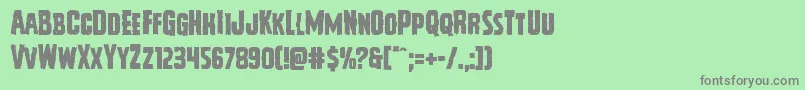 Vicioushunger Font – Gray Fonts on Green Background