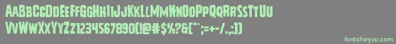 Vicioushunger Font – Green Fonts on Gray Background