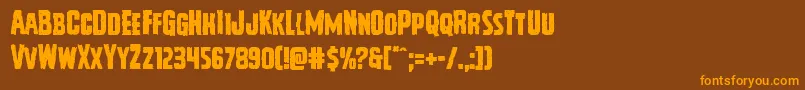 Vicioushunger Font – Orange Fonts on Brown Background