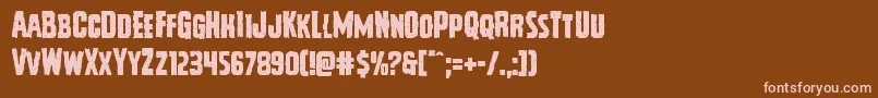 Vicioushunger Font – Pink Fonts on Brown Background