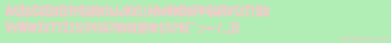 Vicioushunger Font – Pink Fonts on Green Background