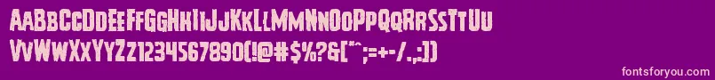 Vicioushunger Font – Pink Fonts on Purple Background